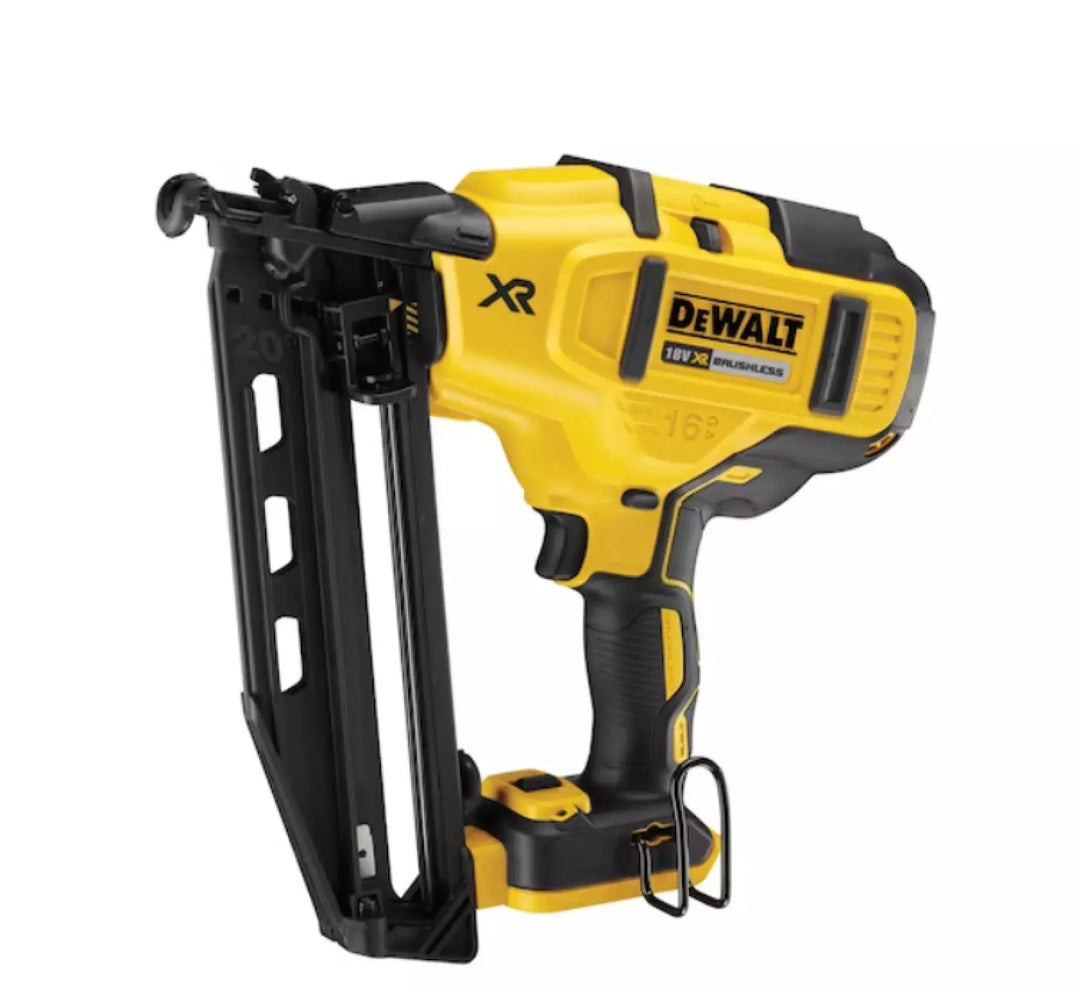 DeWALT DCN660NT-XJ 18V Li-ion XR Cordless Finish Nailer, Bare Tool in TSTAK — 32-63mm — 16 Gauge — Brushless