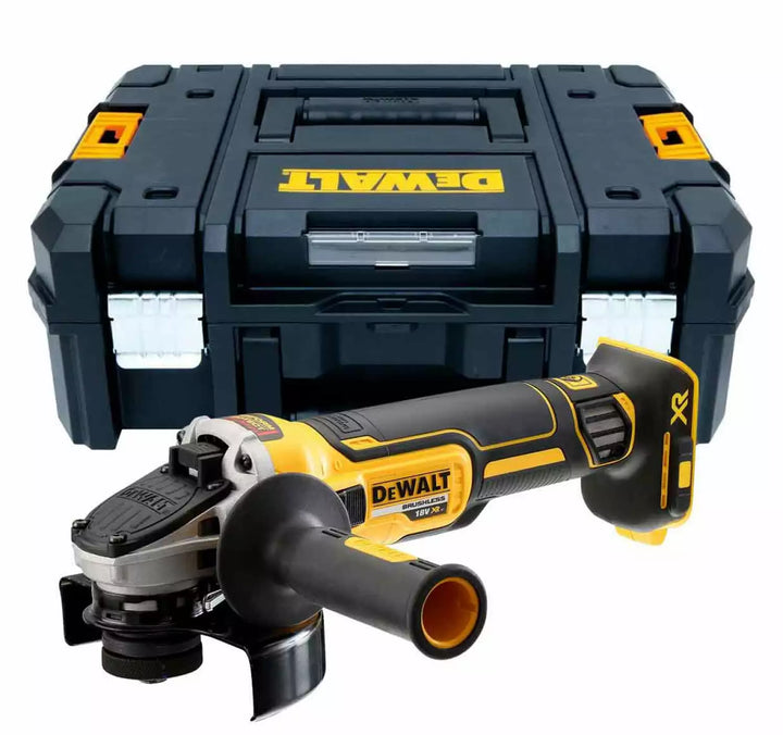 DeWALT DCG405NT-XJ 18V Li-ion XR Cordless Angle Grinder Body in TSTAK – 5" – Brushless