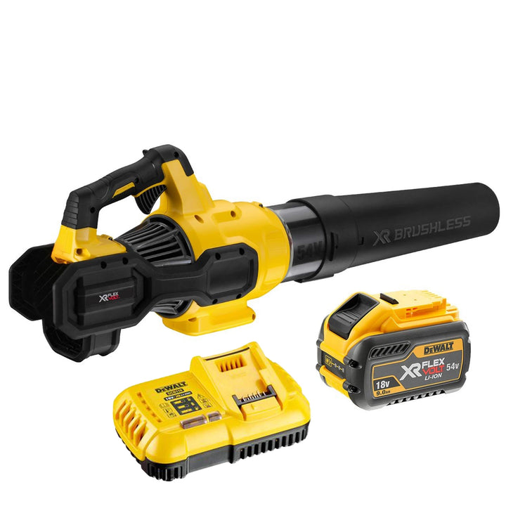 DeWALT DCMBA572X1 FLEXVOLT® 60V MAX* Handheld Axial Leaf Blower Kit (Incl. 1x 9.0Ah Battery) - 125 MPH