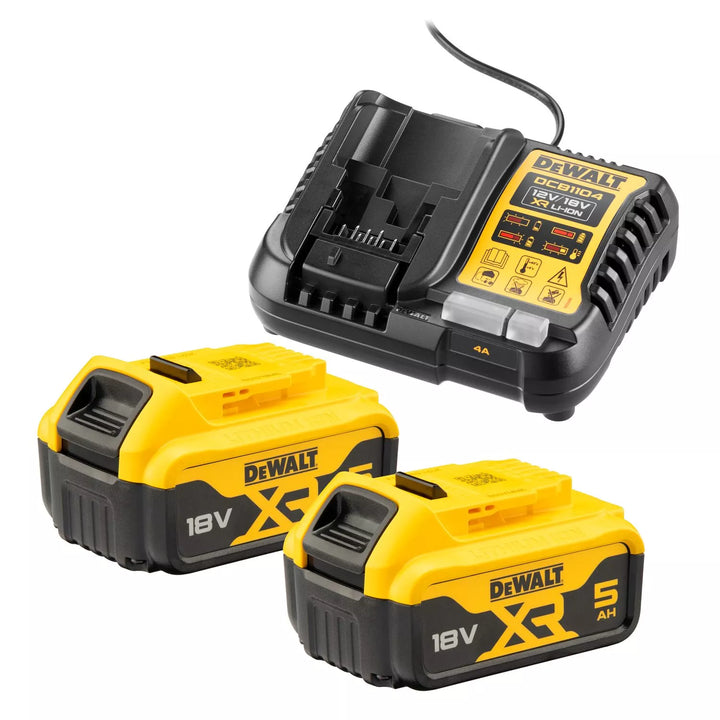 DeWALT Cordless Lawn & Garden Combo Set: Hedge Trimmer + String Trimmer Kit (Incl. 2x 5.0Ah Batteries)