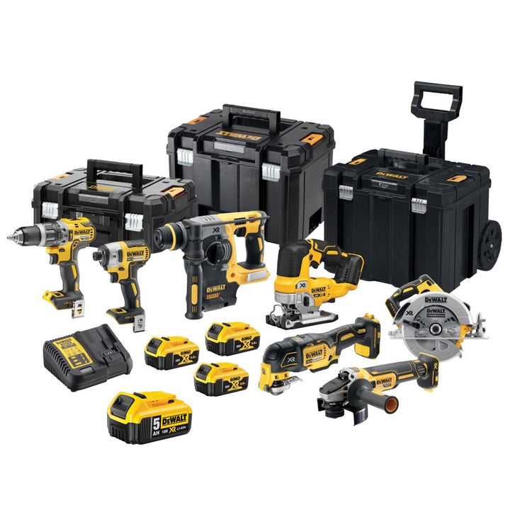 DeWALT DCK755P3T 18V Li-ion XR 7-Tool Combo Kit (3x 5.0Ah) in TSTAK – Brushless