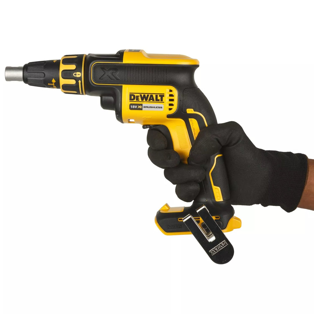 DeWALT DCF620NT-XJ 18V Li-ion XR Cordless Drywall Screwdriver, Bare Tool in TSTAK + Free Collated Attachment — Brushless — 25-50mm