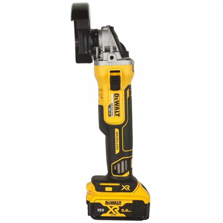 DeWALT DCG405P2-QW 18V Li-ion XR Cordless Angle Grinder Kit (2x 5.0Ah) in TSTAK — 125mm — Brushless